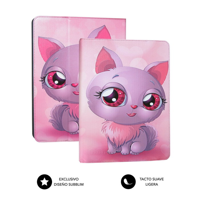 Subblim Funda Tablet Universal TRENDY CASE CAT 10.1 pulgadas